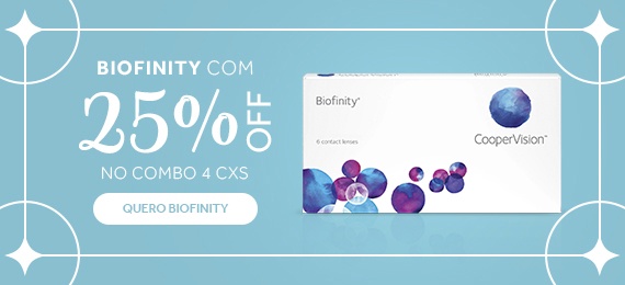 Mais saúde visual com as lentes Biofinity.